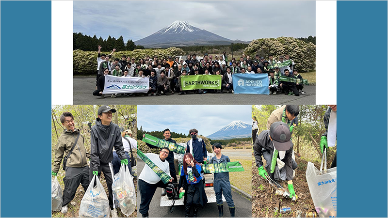 japan, mt. fuji cleanup